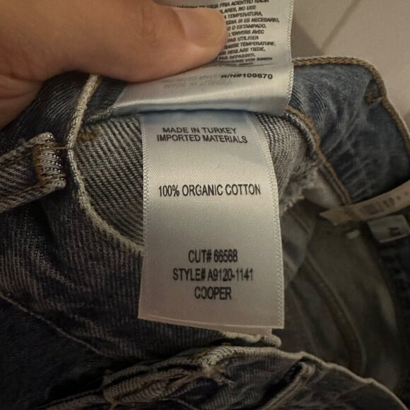 AGOLDE Cooper Cargo Jean in Regulation High Rise Straight Leg Blue Size 29 NEW - Picture 10 of 10